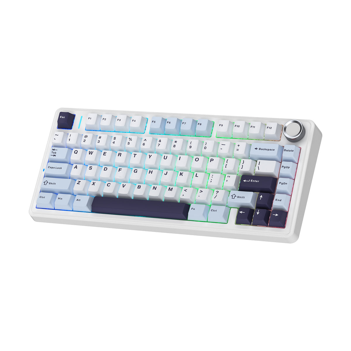 Aula F75 メカニカルキーボード シーブルー Amazon.com: EPOMAKER x Aula F75 Gasket Mechanical Keyboard