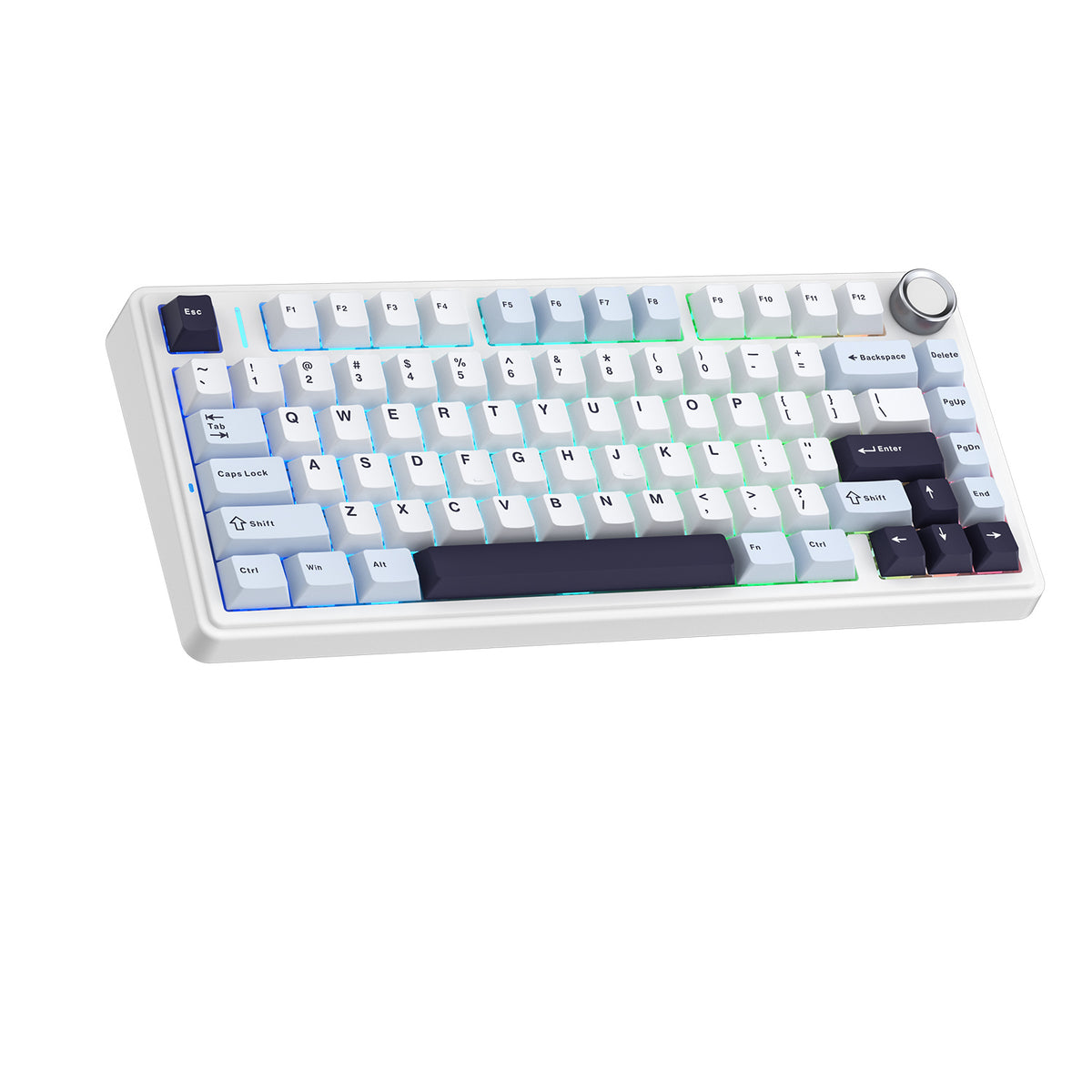 新品未使用 AULA F75 Glacier blue キーボード AULA F75（Glacier Blue）カスタマイズ可能なメカニカル
